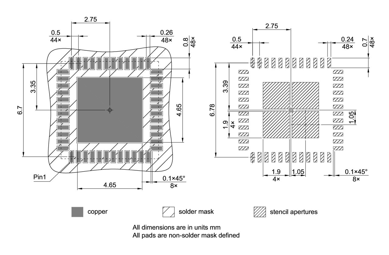 PG-VQFN-48-811_Footprint Drawing