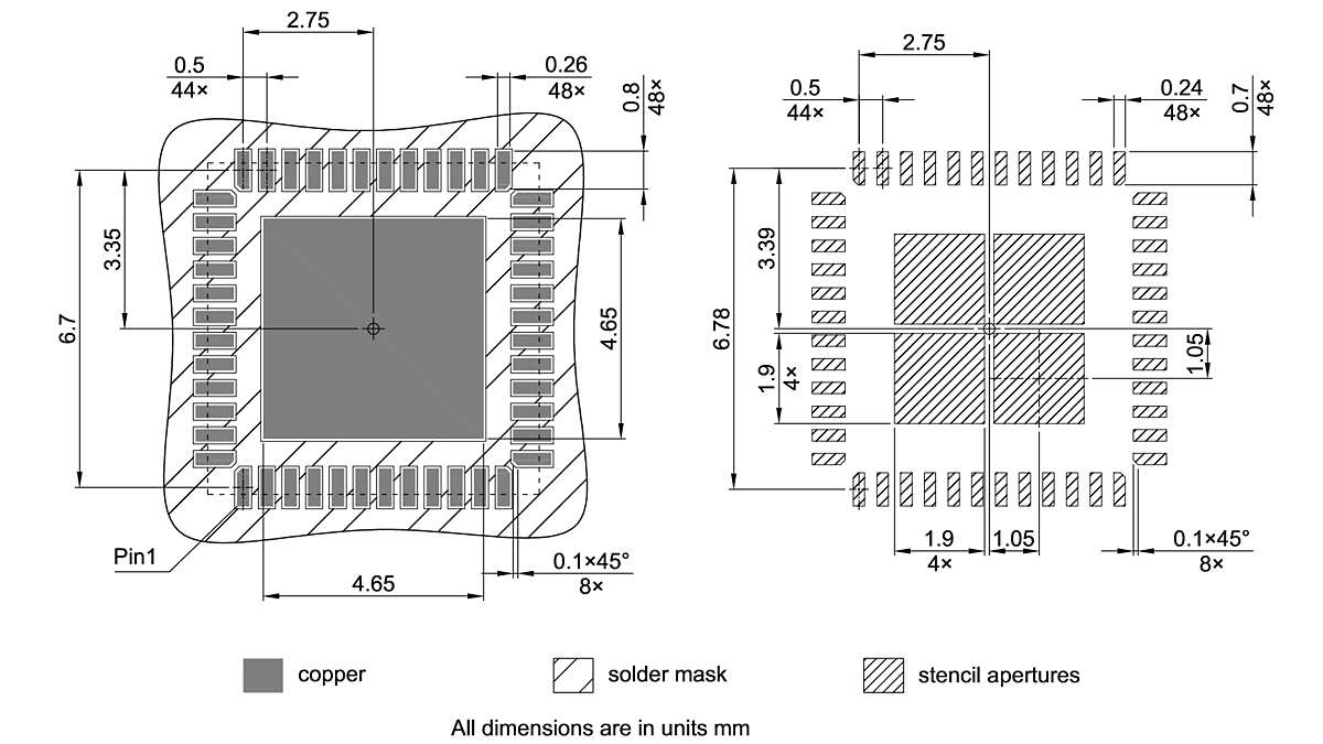 PG-VQFN-48-811_Footprint Drawing