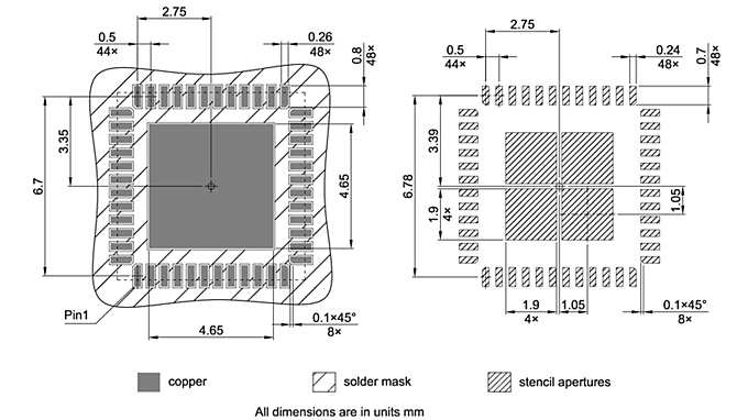 PG-VQFN-48-811_Footprint Drawing