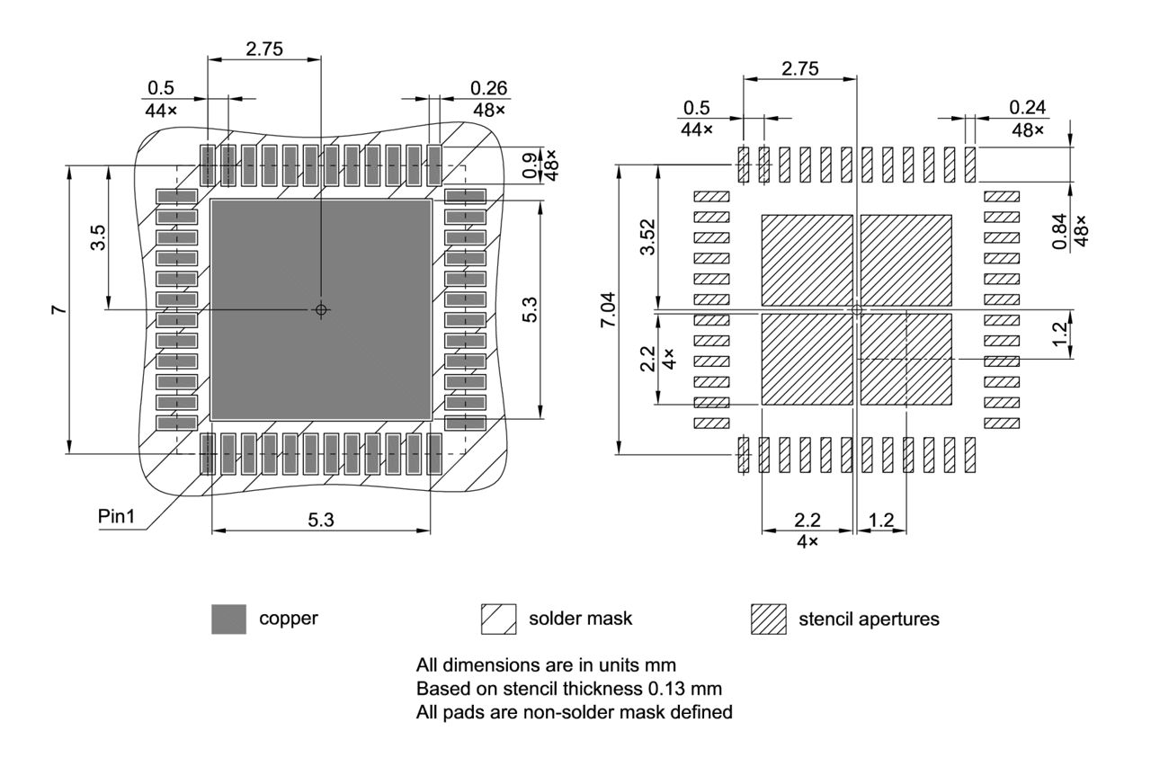 PG-VQFN-48-812_Footprint Drawing