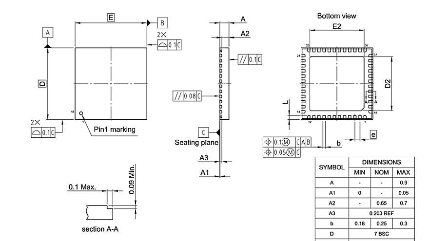 PG-VQFN-48-812_Package Outline