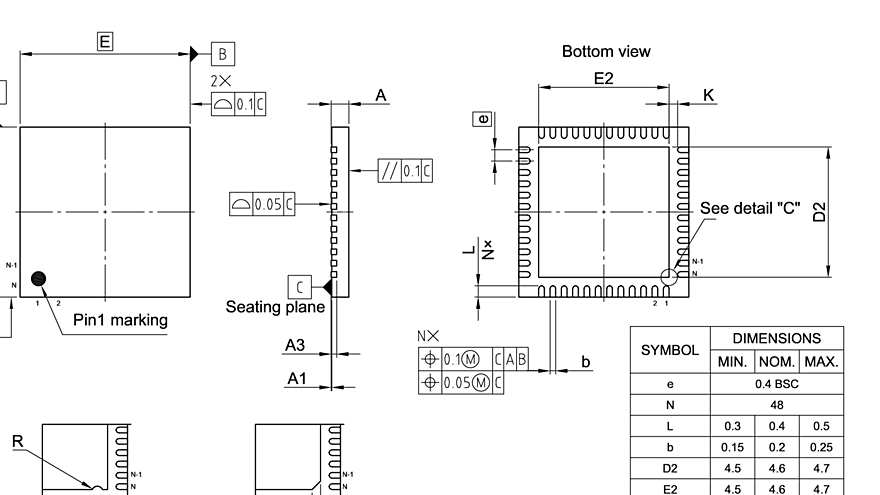 PG-VQFN-48-813_Package Outline