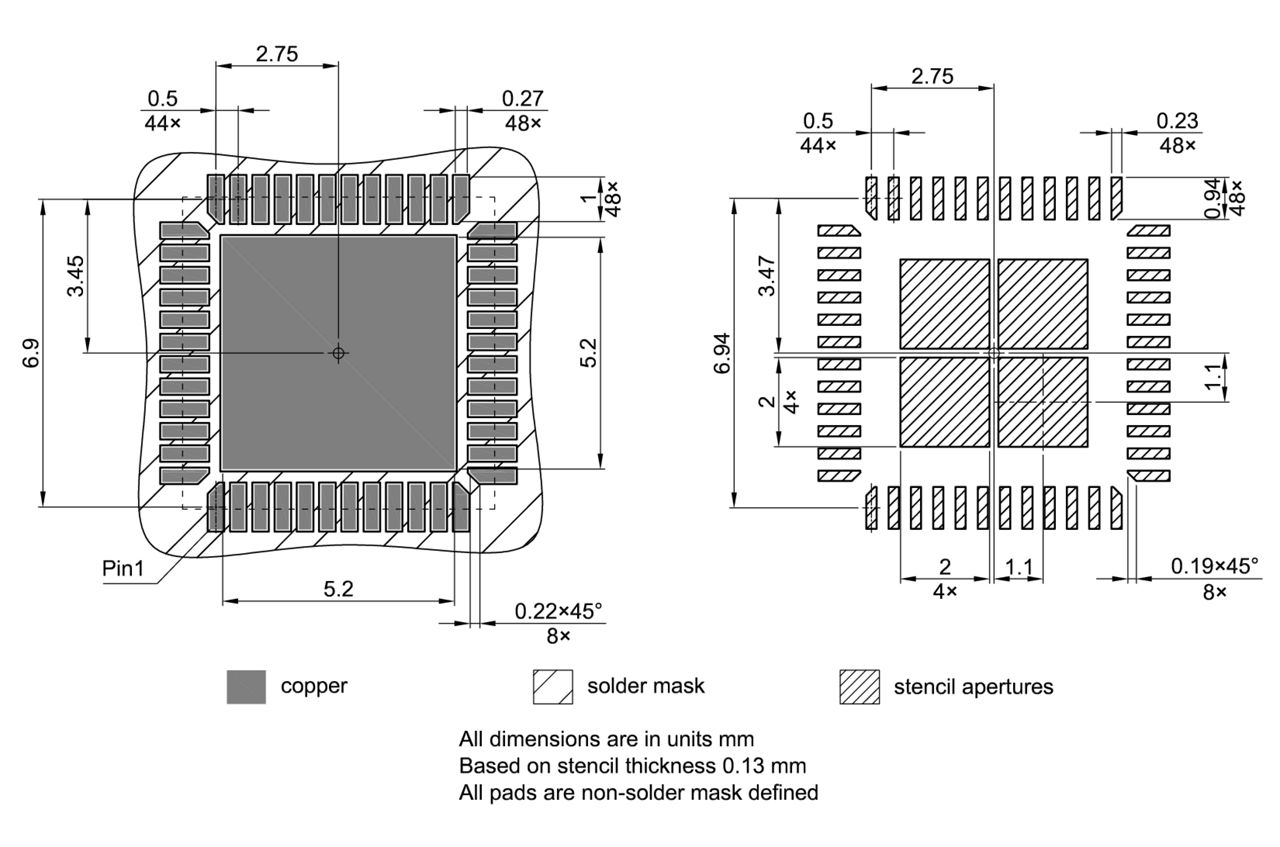 PG-VQFN-48-83_Footprint Drawing