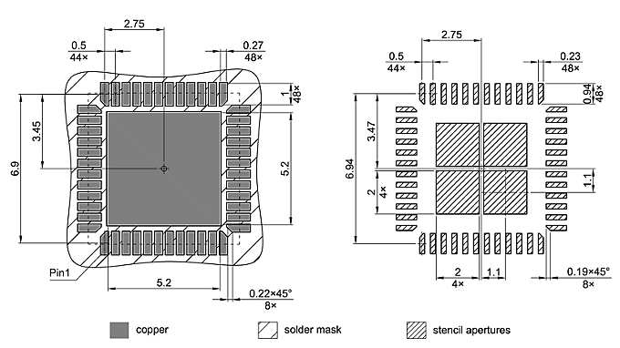PG-VQFN-48-83_Footprint Drawing