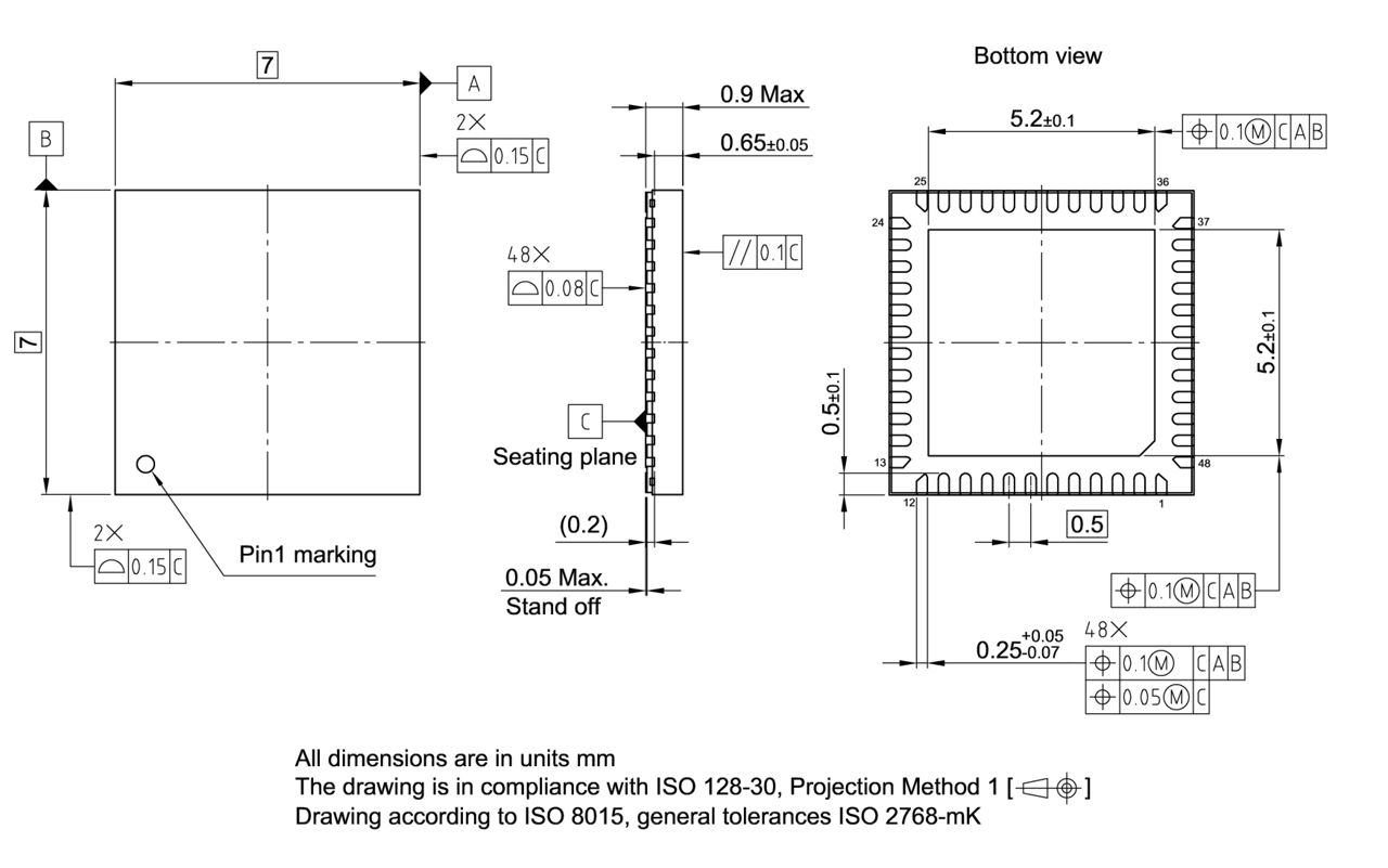 PG-VQFN-48-83_Package Outline