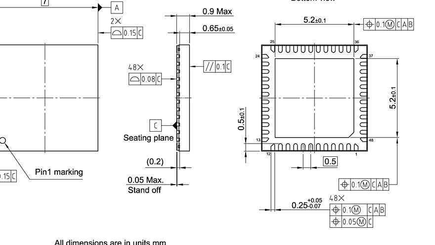 PG-VQFN-48-83_Package Outline