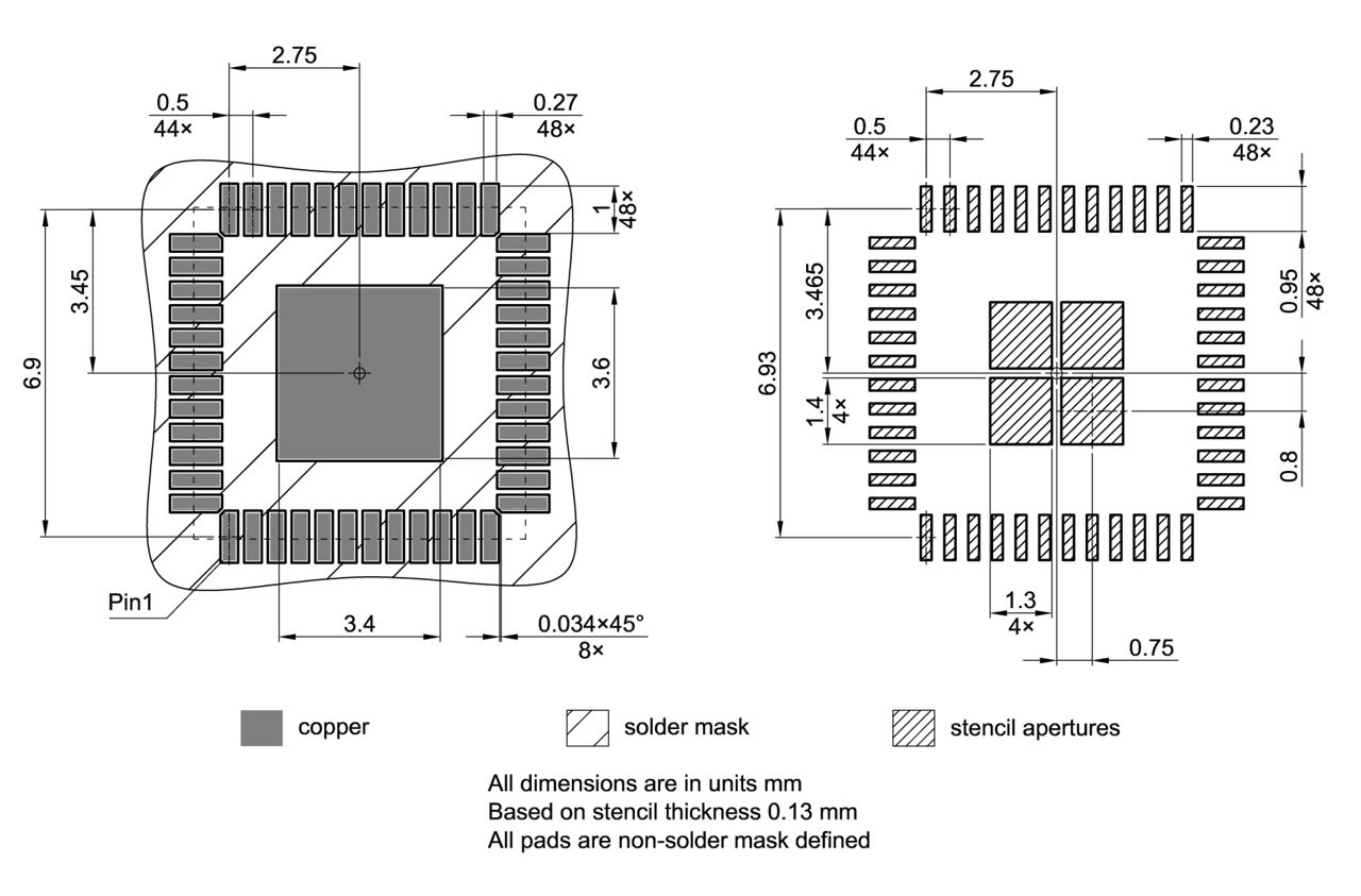 PG-VQFN-48-851_Footprint Drawing