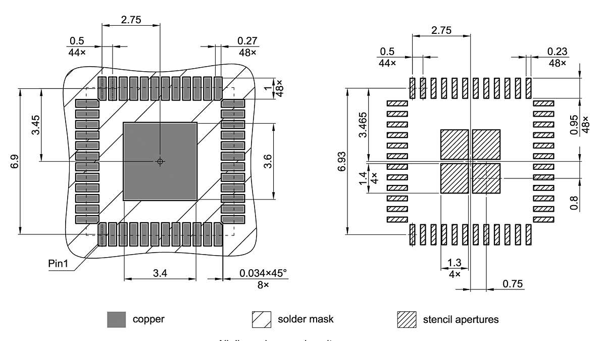 PG-VQFN-48-851_Footprint Drawing