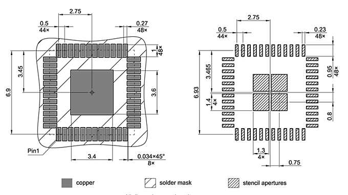 PG-VQFN-48-851_Footprint Drawing