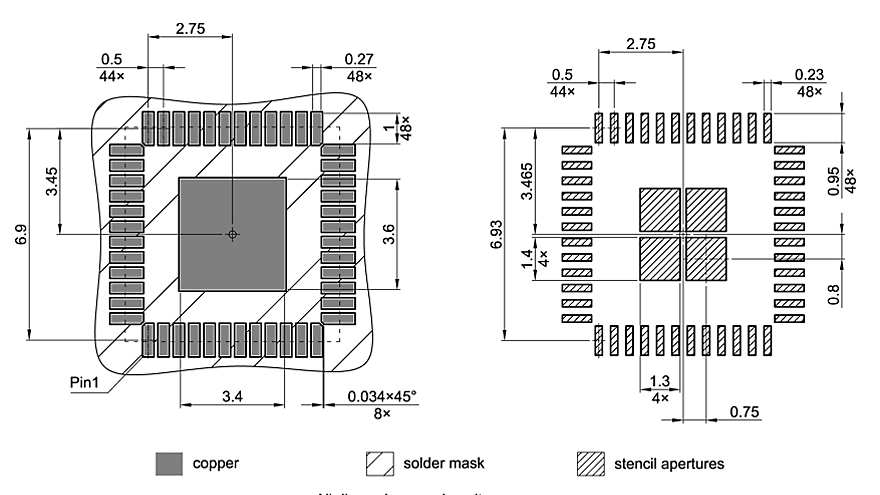 PG-VQFN-48-851_Footprint Drawing