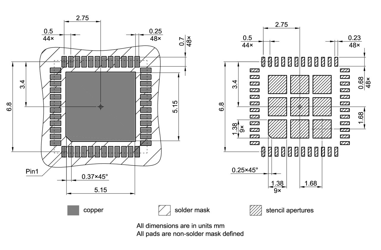 PG-VQFN-48-903_Footprint Drawing