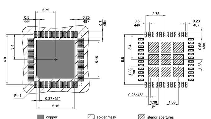 PG-VQFN-48-903_Footprint Drawing