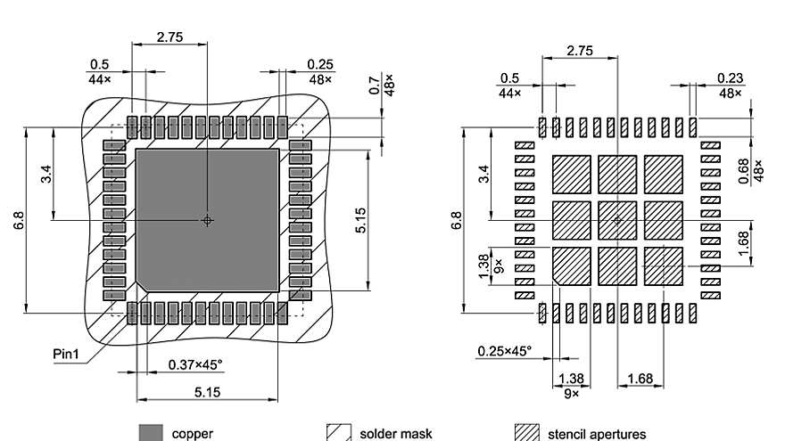 PG-VQFN-48-903_Footprint Drawing