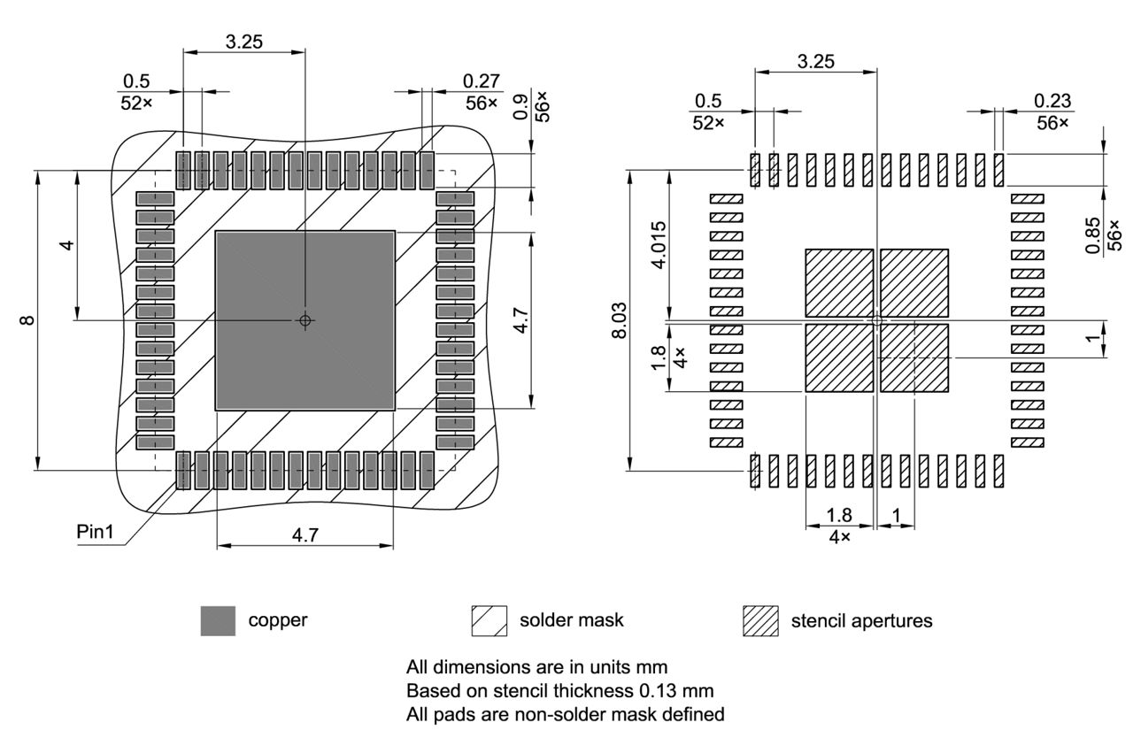 PG-VQFN-56-10_Footprint Drawing