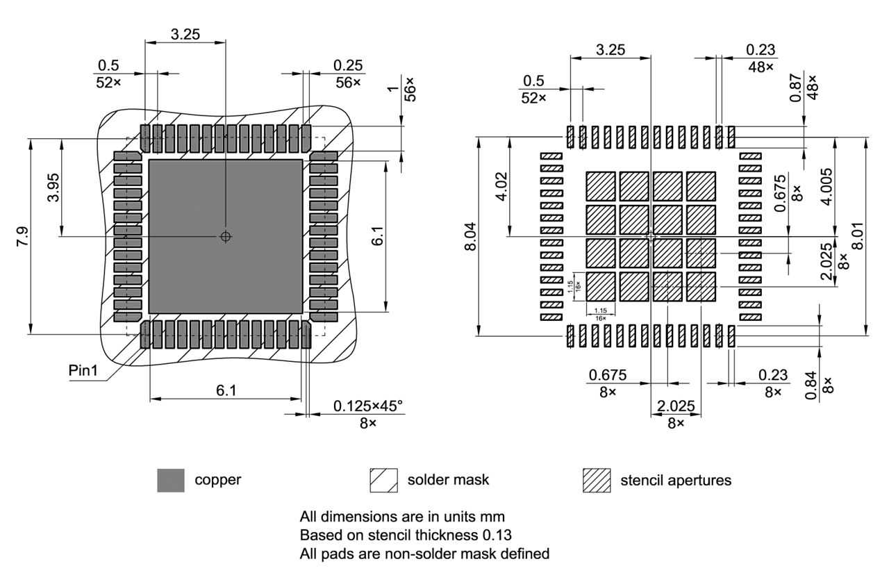 PG-VQFN-56-7_Footprint Drawing