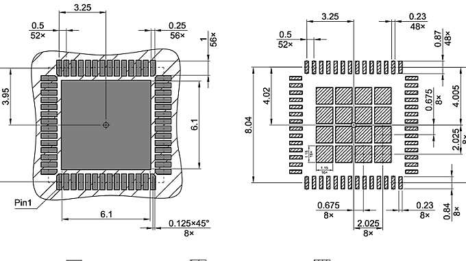 PG-VQFN-56-7_Footprint Drawing