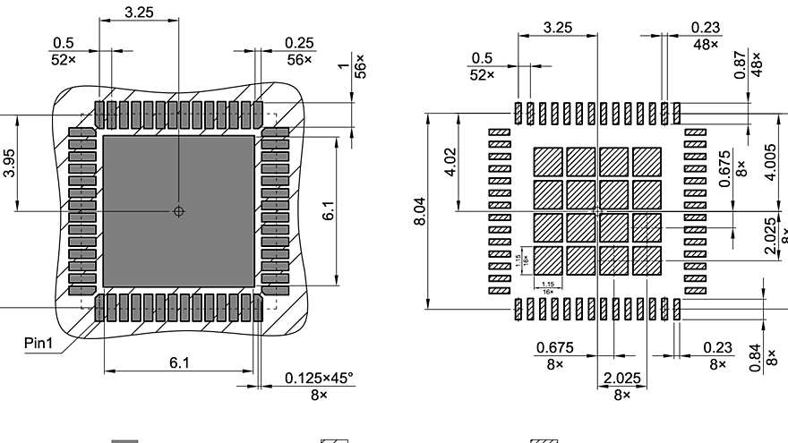 PG-VQFN-56-7_Footprint Drawing