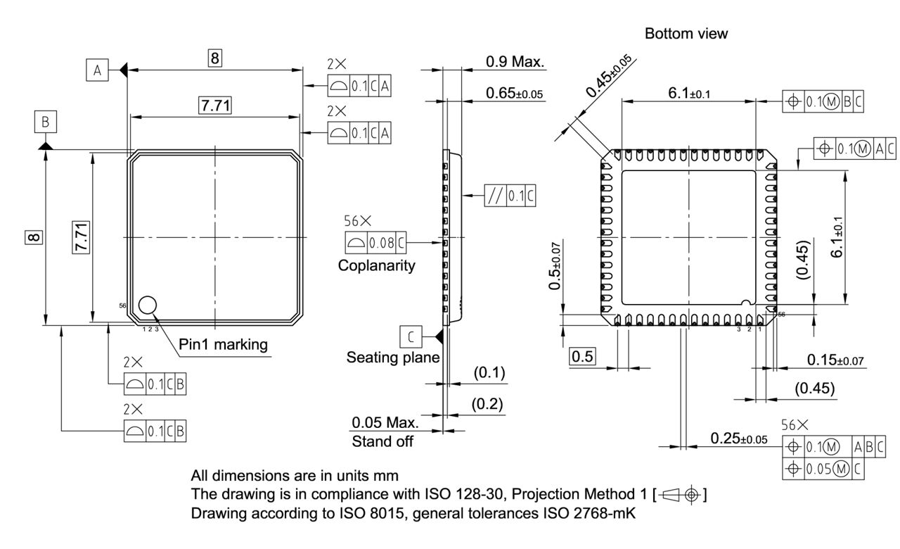 PG-VQFN-56-7_Package Outline