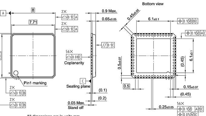 PG-VQFN-56-7_Package Outline