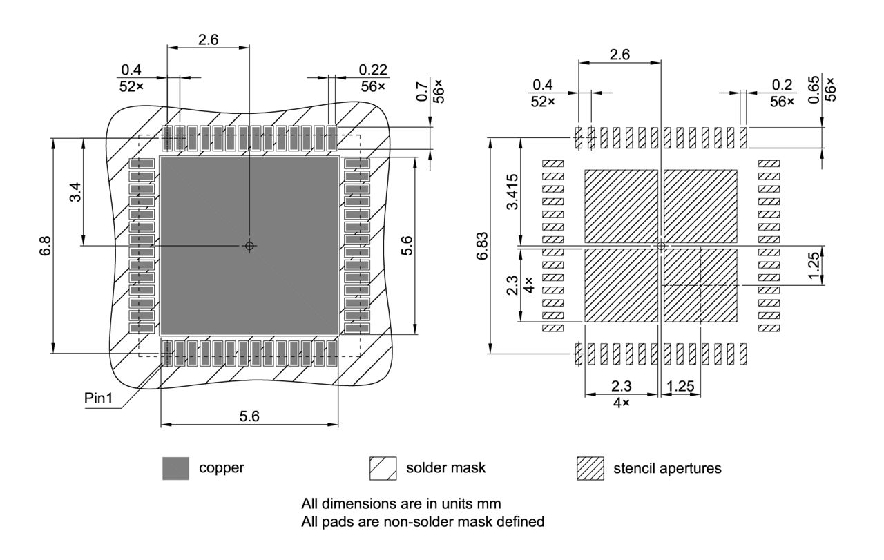 PG-VQFN-56-800_Footprint Drawing