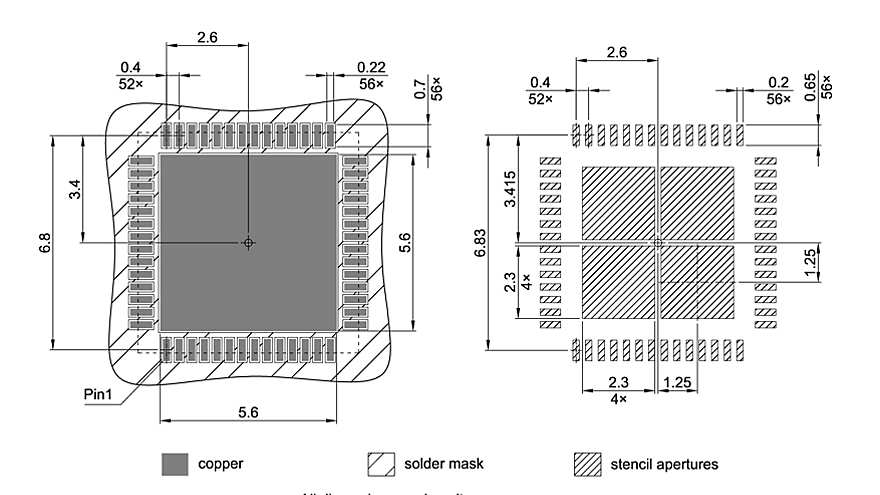 PG-VQFN-56-800_Footprint Drawing