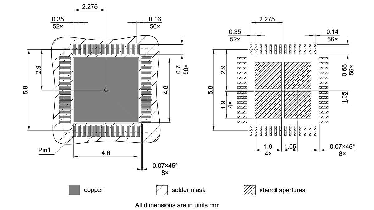 PG-VQFN-56-801_Footprint Drawing