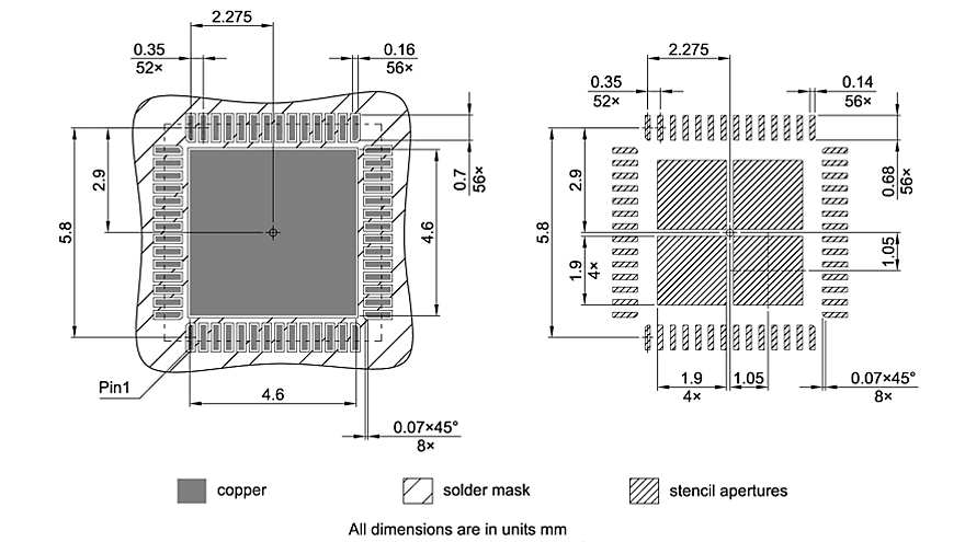 PG-VQFN-56-801_Footprint Drawing