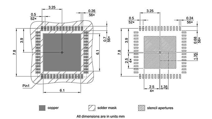 PG-VQFN-56-802_Footprint Drawing
