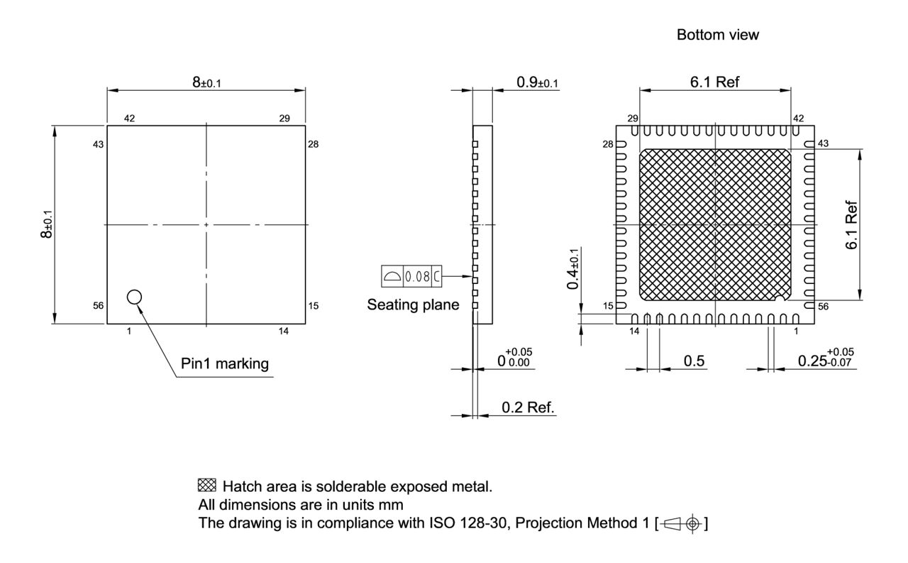 PG-VQFN-56-802_Package Outline