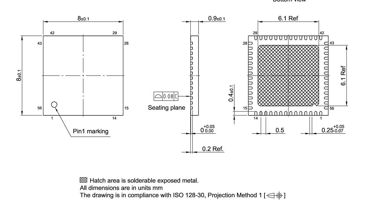 PG-VQFN-56-802_Package Outline