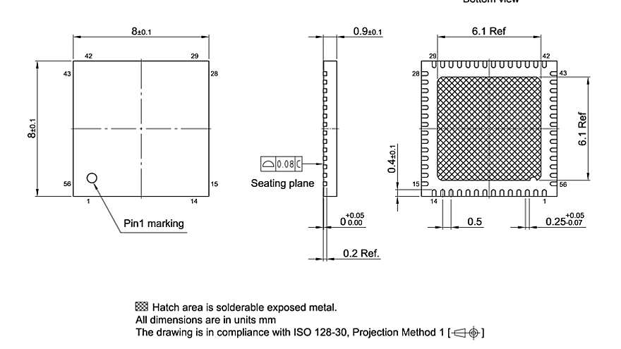 PG-VQFN-56-802_Package Outline