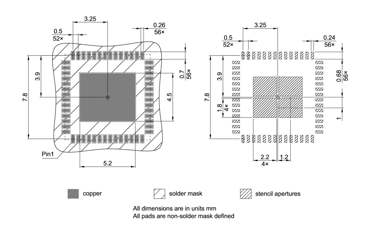 PG-VQFN-56-803_Footprint Drawing