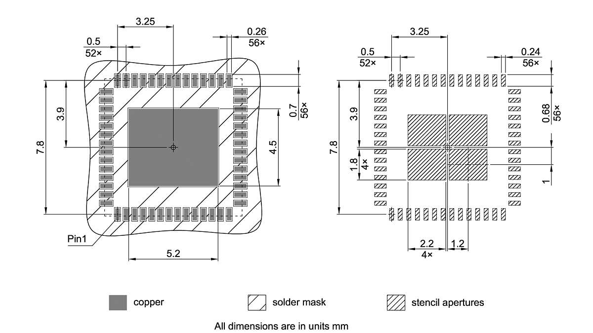 PG-VQFN-56-803_Footprint Drawing