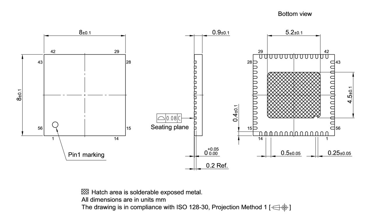 PG-VQFN-56-803_Package Outline