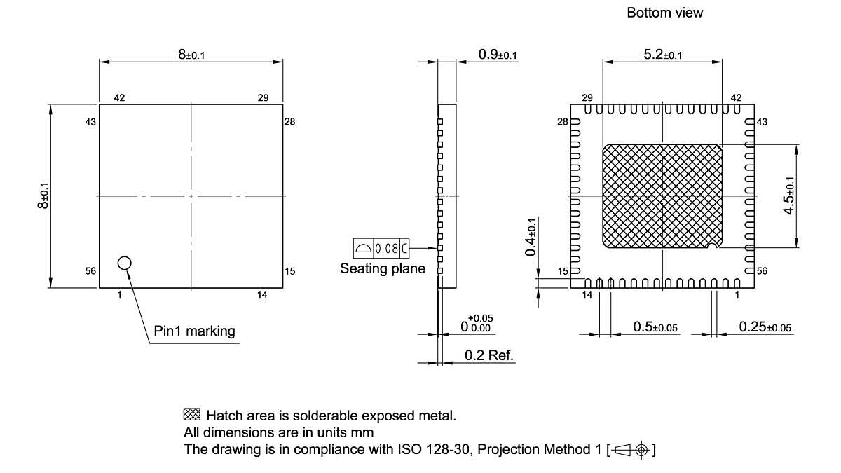 PG-VQFN-56-803_Package Outline
