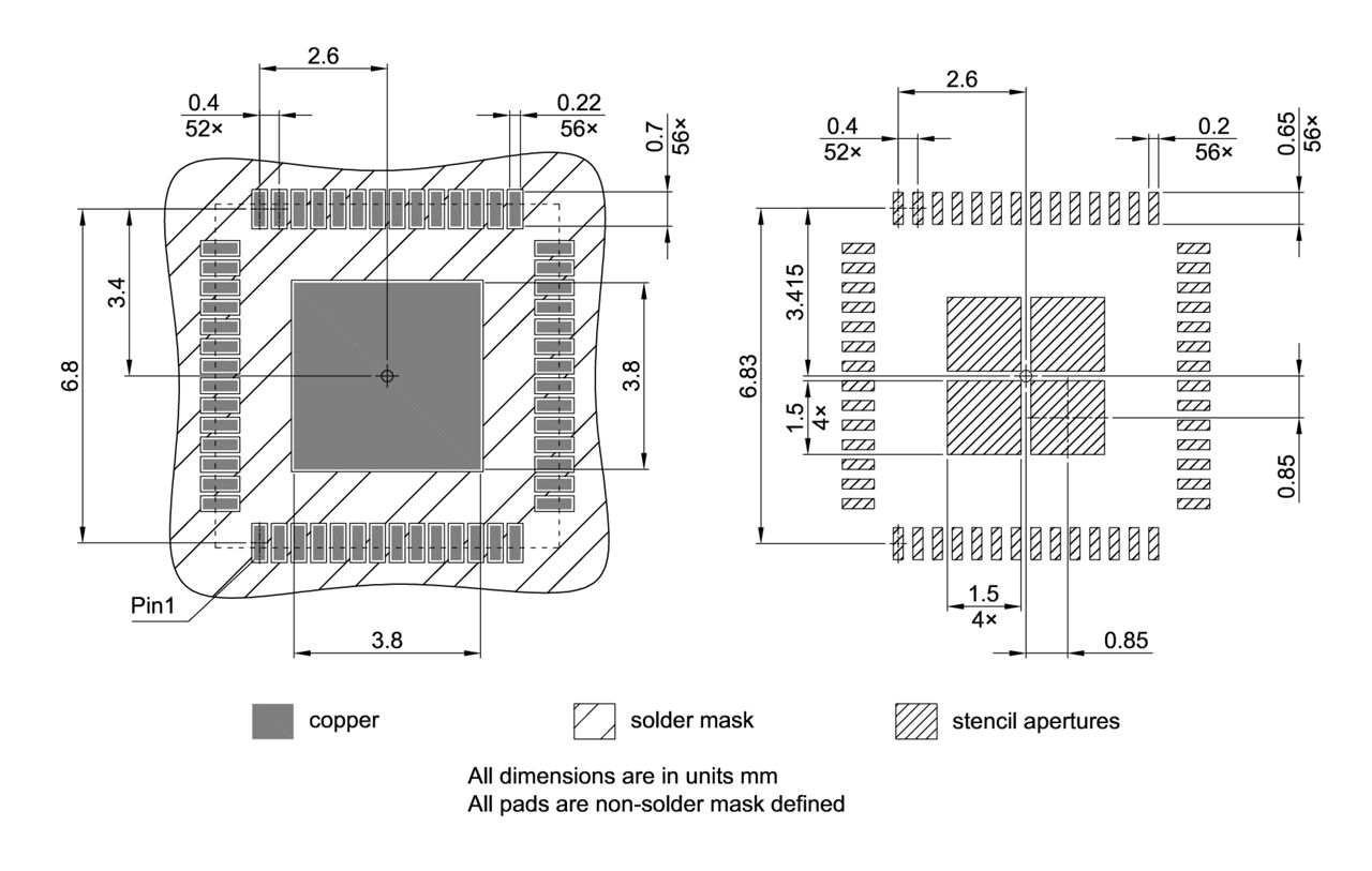 PG-VQFN-56-805_Footprint Drawing