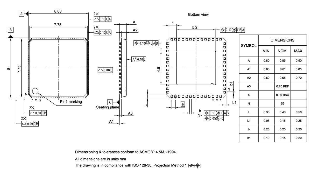 PG-VQFN-56-806_Package Outline