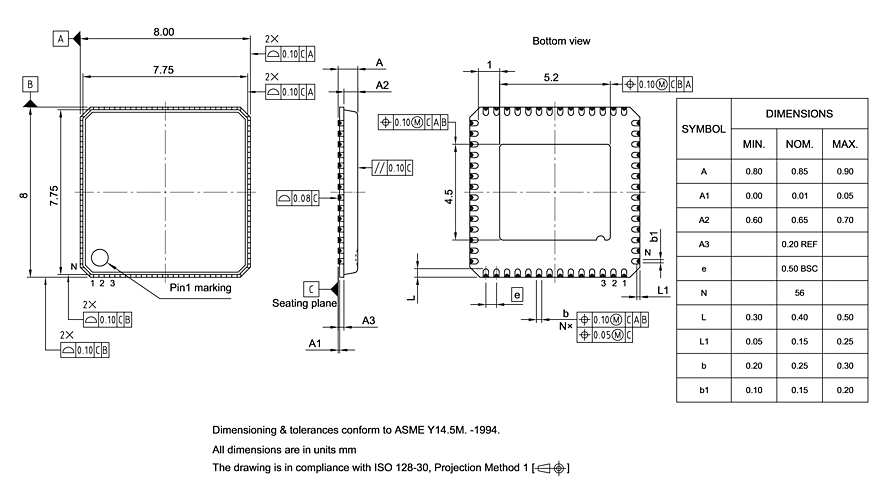 PG-VQFN-56-806_Package Outline