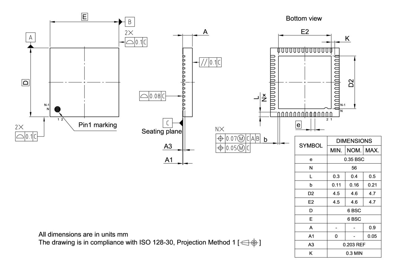 PG-VQFN-56-809_Package Outline
