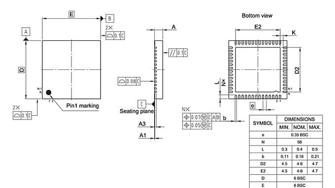 PG-VQFN-56-809_Package Outline