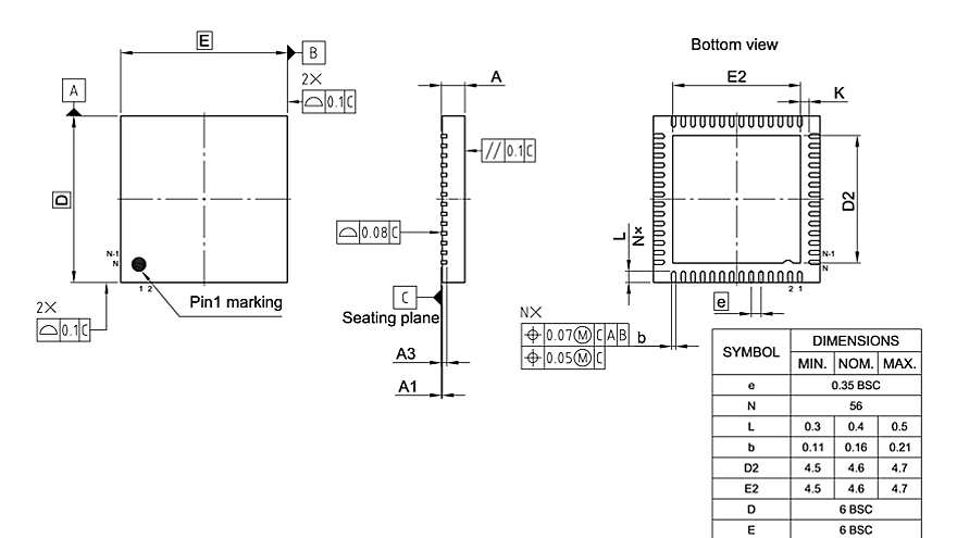 PG-VQFN-56-809_Package Outline