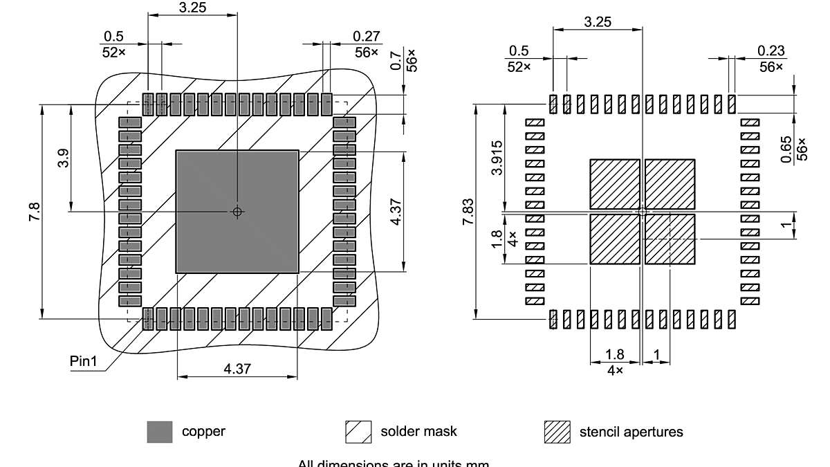 PG-VQFN-56-850_Footprint Drawing