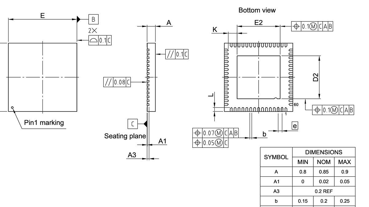 PG-VQFN-60-800_Package Outline