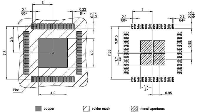 PG-VQFN-64-10_Footprint Drawing