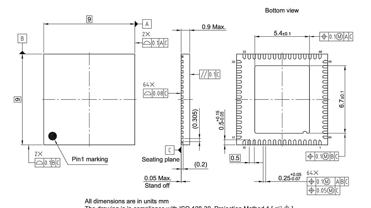 PG-VQFN-64-8_Package Outline