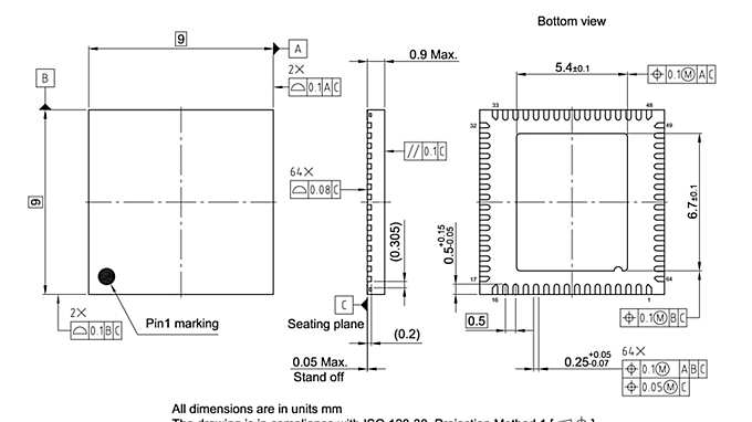 PG-VQFN-64-8_Package Outline