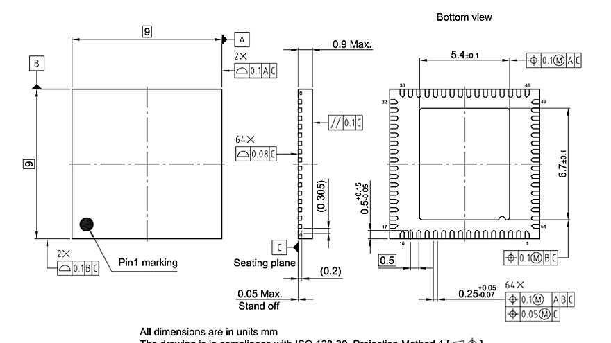 PG-VQFN-64-8_Package Outline