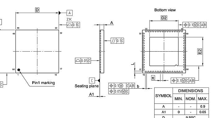PG-VQFN-64-801_Package Outline