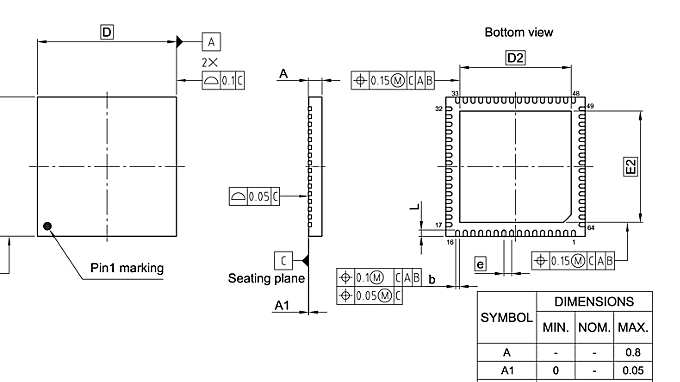 PG-VQFN-64-802_Package Outline