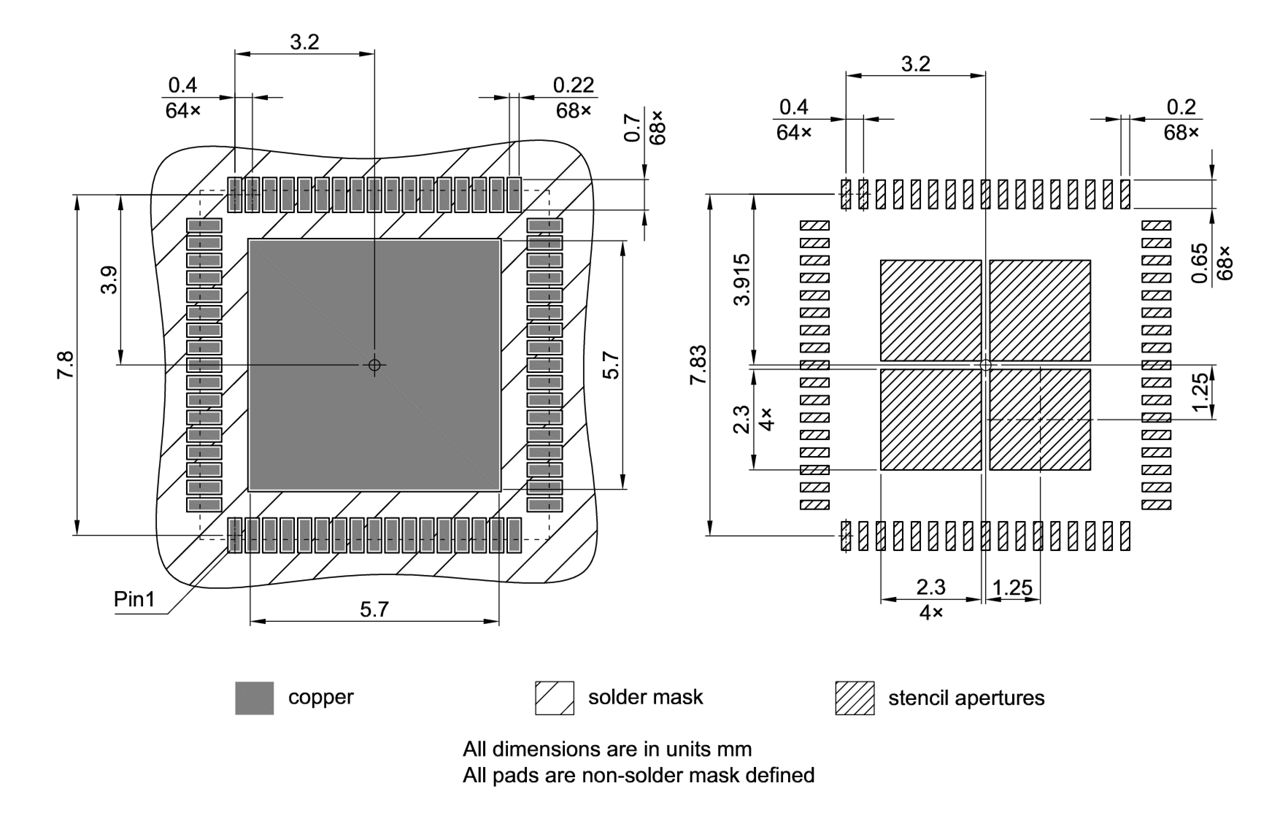 PG-VQFN-68-800_Footprint Drawing